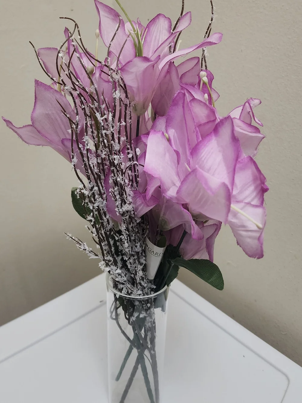 Faux Pink Lily Bouquet - Faux Florals